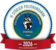 Vi stödjer polishundarna 2026